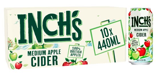 Inch's Medium Apple Cider (10 x 440ml)
