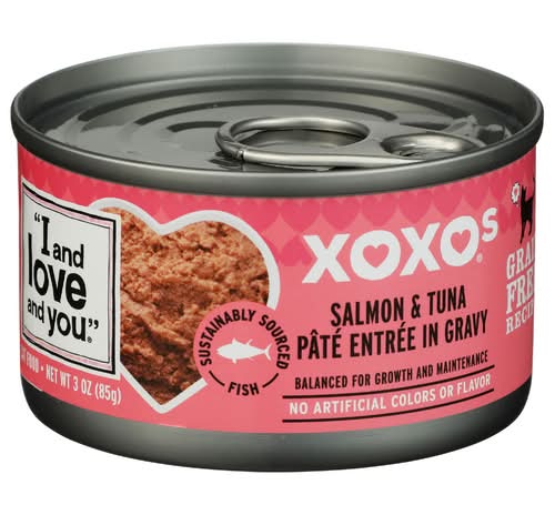 I And Love And You Salmon & Tuna In Gravy XOXOs Pate Cat Food