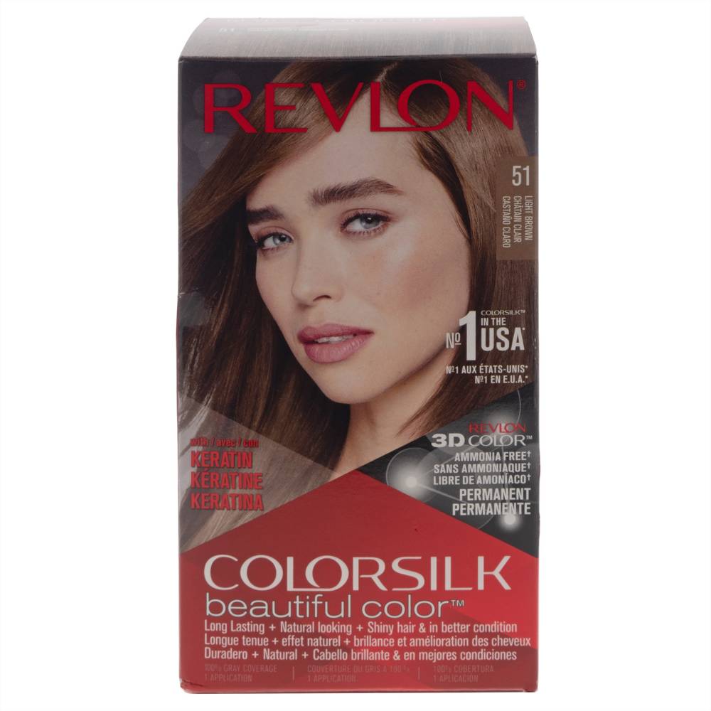 Revlon Colorsilk Beautiful Color Light Brown 51 (1 ea)