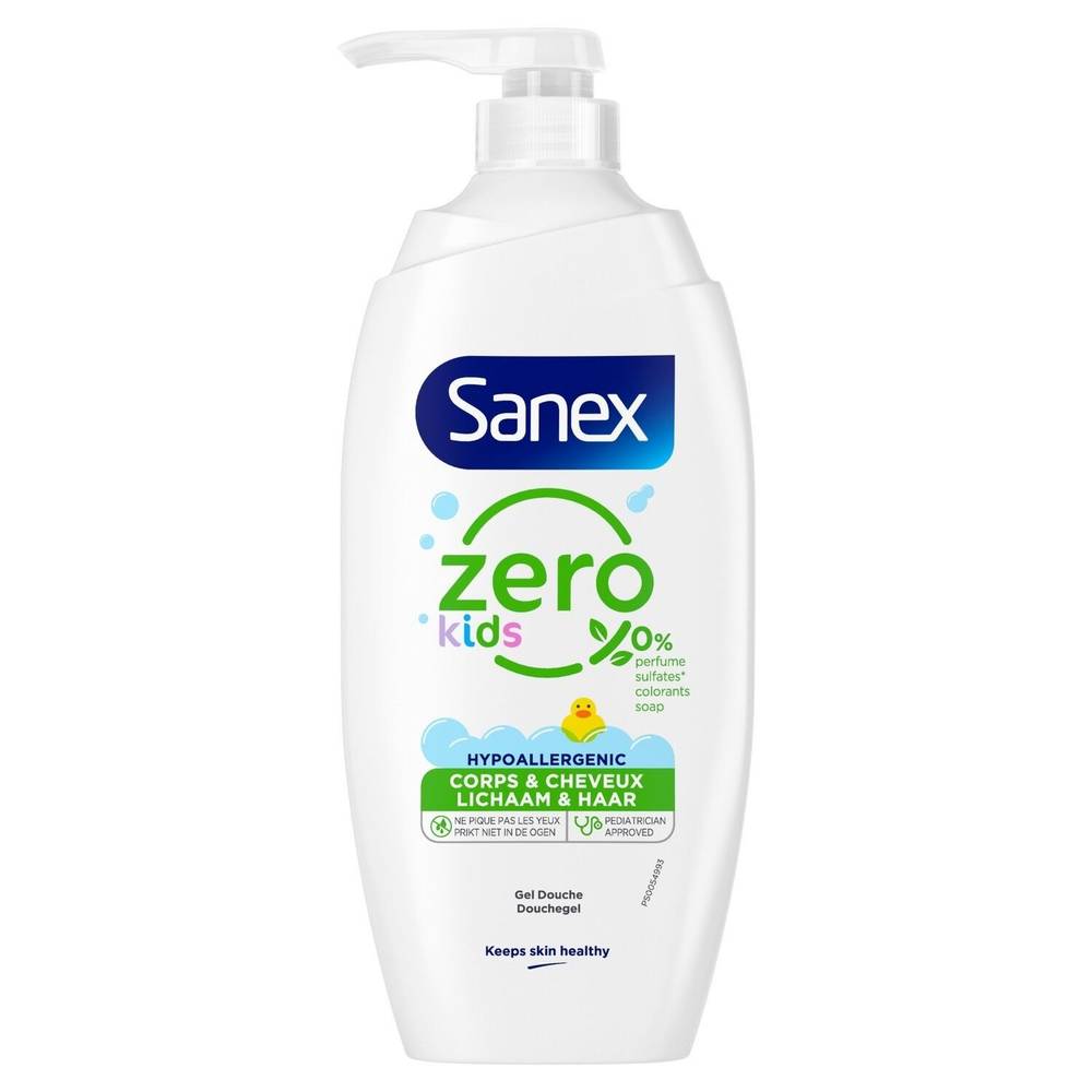 Sanex - Gel douche zéro bébé kids pompe