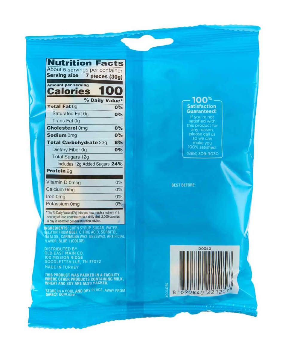 Sweet Smiles Blue Gummi Sharks 6 Oz