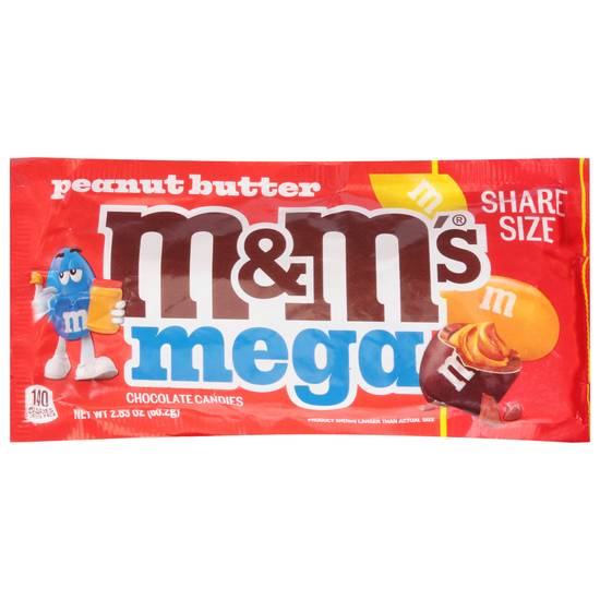 M&M's Mega Chocolate Candy (peanut butter)