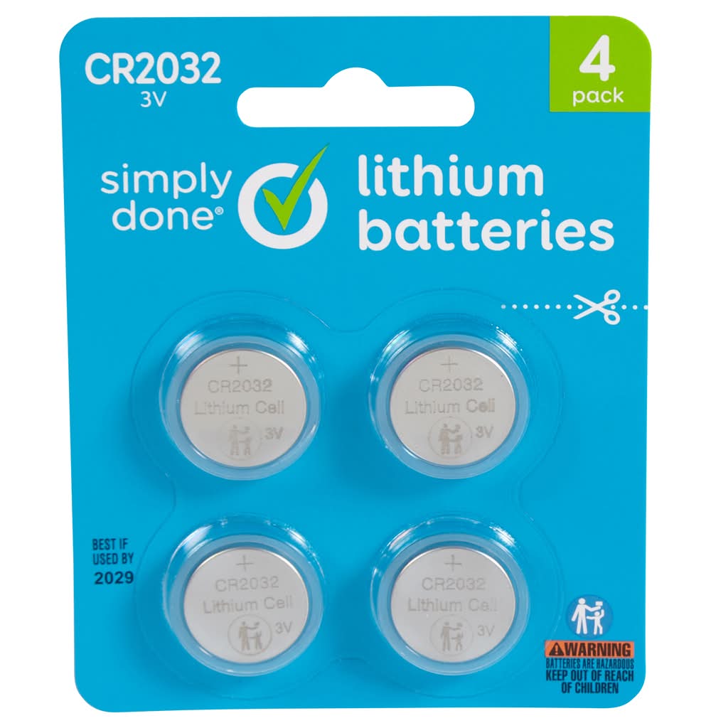 Simply Done 3V Lithium Batteries (4 ct)