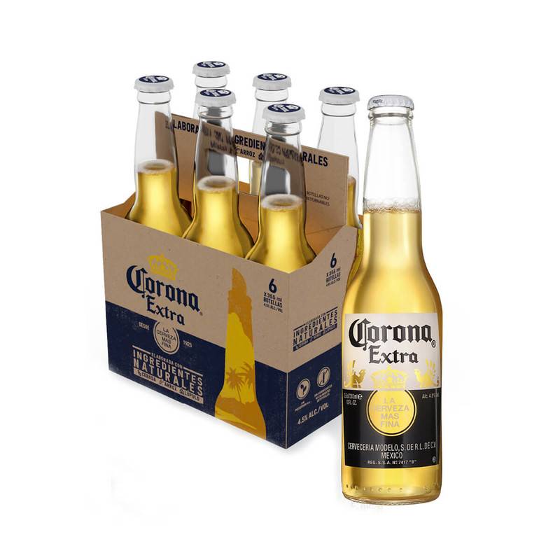 Sixpack Cerveza Corona Extra - 330Ml