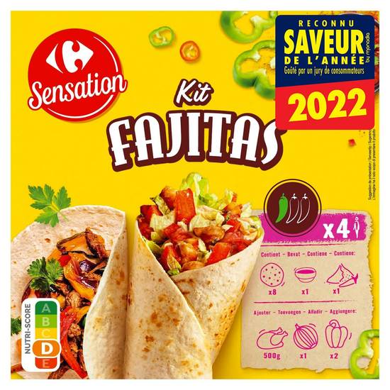 Carrefour Sensation - Kit fajitas (4 pièces)