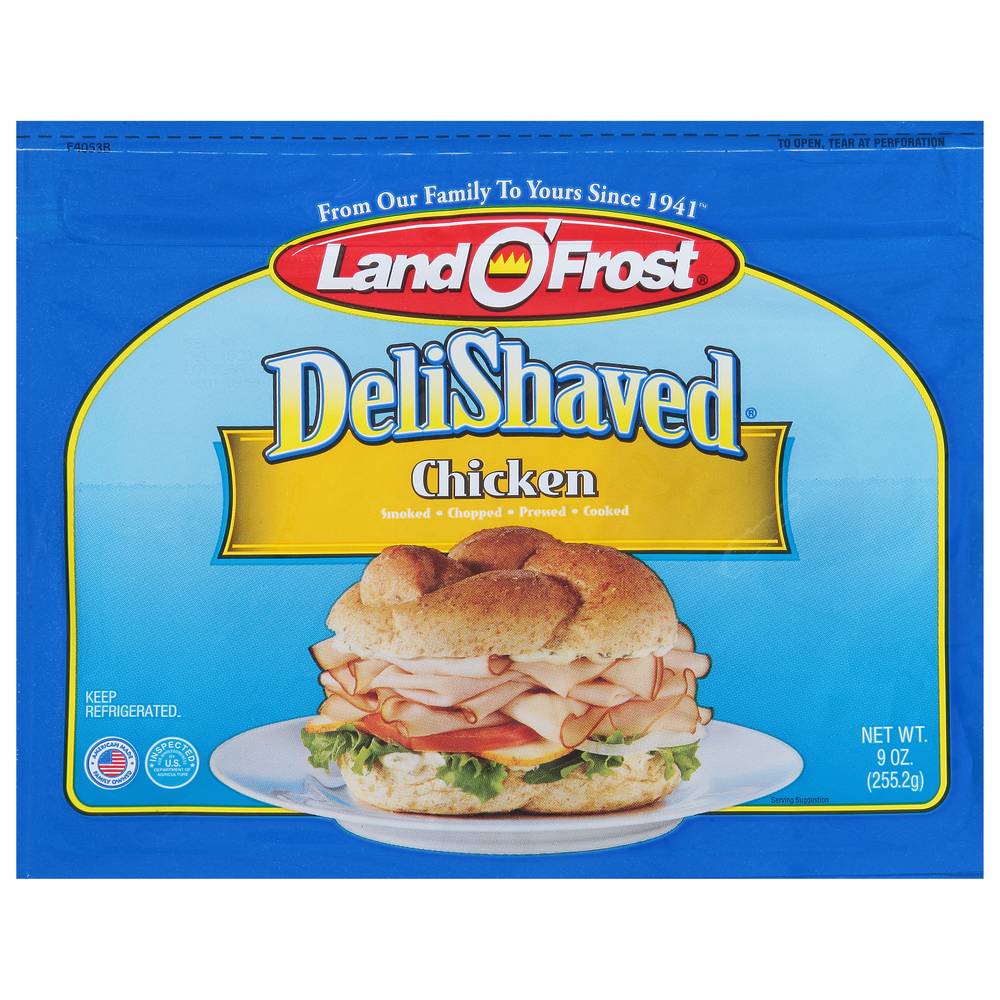 Land O' Frost Deli Shaved Chicken Slices (9 oz)