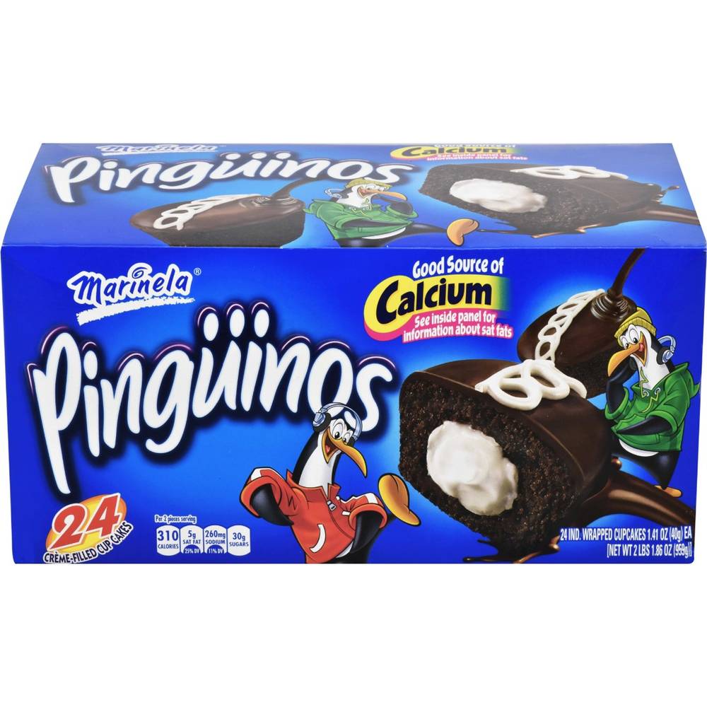 Marinela - Pinguinos Cr�me Filled Cup Cakes - 24 Ct (1 Unit per Case)