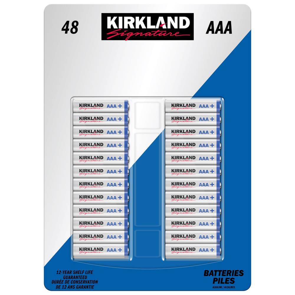 Kirkland Signature Piles alcalines AAA (48 units) -  AAA alkaline batteries (48 units)