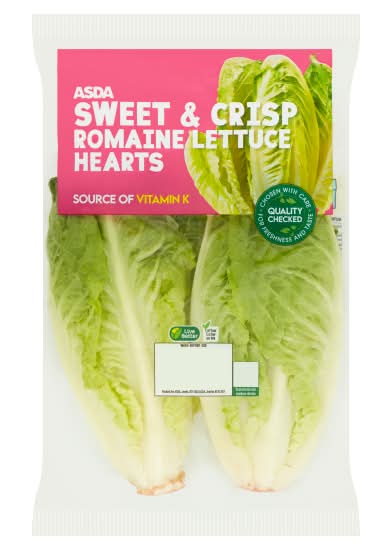 ASDA Sweet & Crisp Romaine Lettuce Hearts