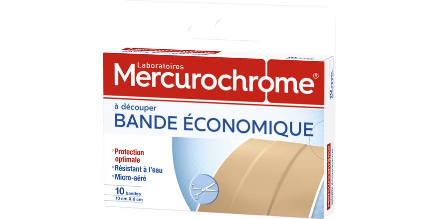 Mercurochrome - Bande économique (10 pièces)