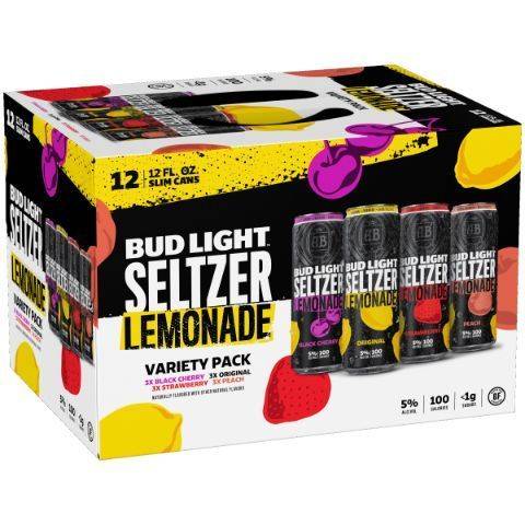 Bud Light Seltzer Lemonade Variety Pack 12 Pack 12 oz Can