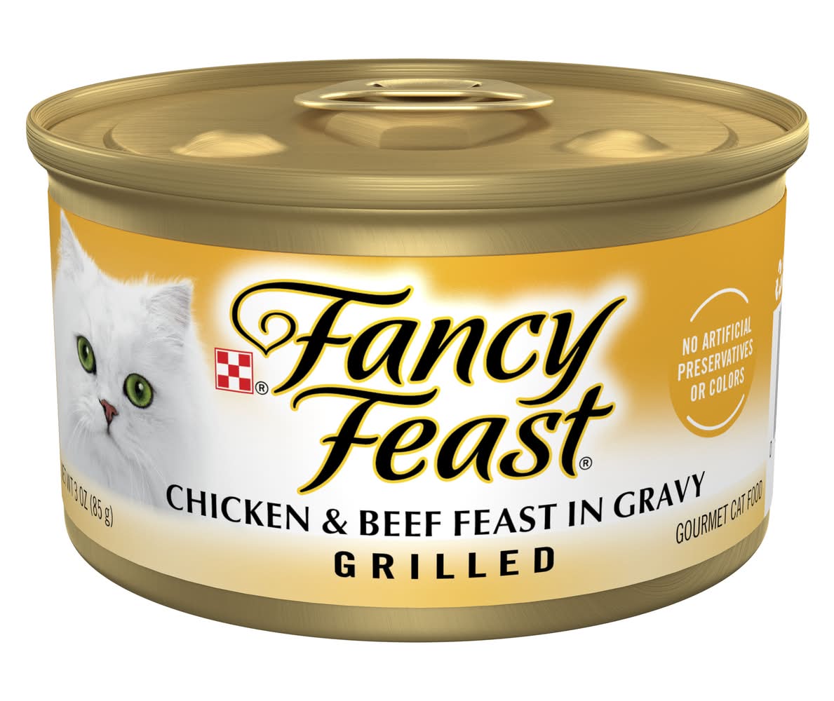 Purina Fancy Feast Grilled Chicken & Beef in Gravy Wet Cat Food (3 oz)