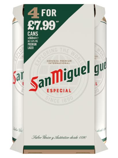 San Miguel Especial Premium Lager (4 x 568ml)
