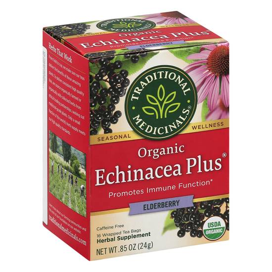 Traditional Medicinals Organic Echinacea Plus Elderberry Tea (0.85 oz)