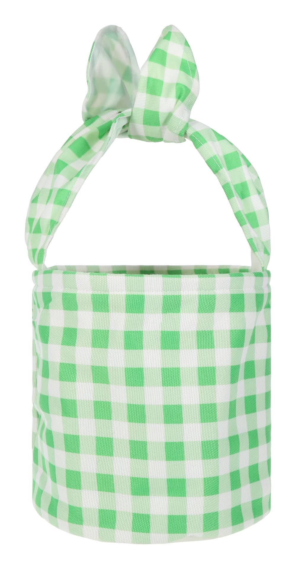 Easter Gingham Basket Green