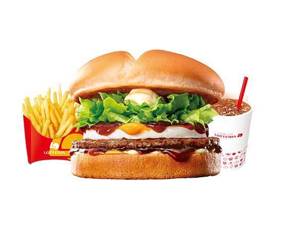 【セット】半熟たまてりバーガー Teriyaki Burger with Toro-Tama Set