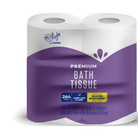 24/7 Life Premium Bath Tissue - 4 Count