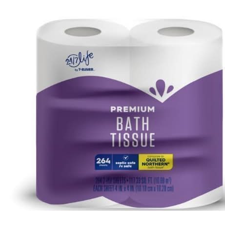 24/7 Life Premium Bath Tissue - 4 Count