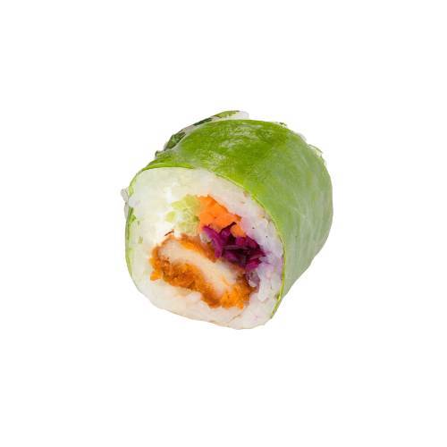 Spring Roll's poulet concombre carotte fromage chou rouge sauce spicy