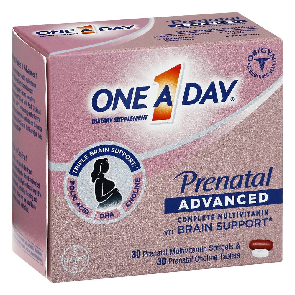 One A Day Prenatal With Brain Support Multivitamin Softgels (4.59 oz)