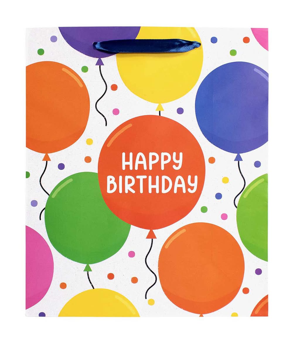 Printed 'Happy Birthday' Gift Bag Large 1 Ct