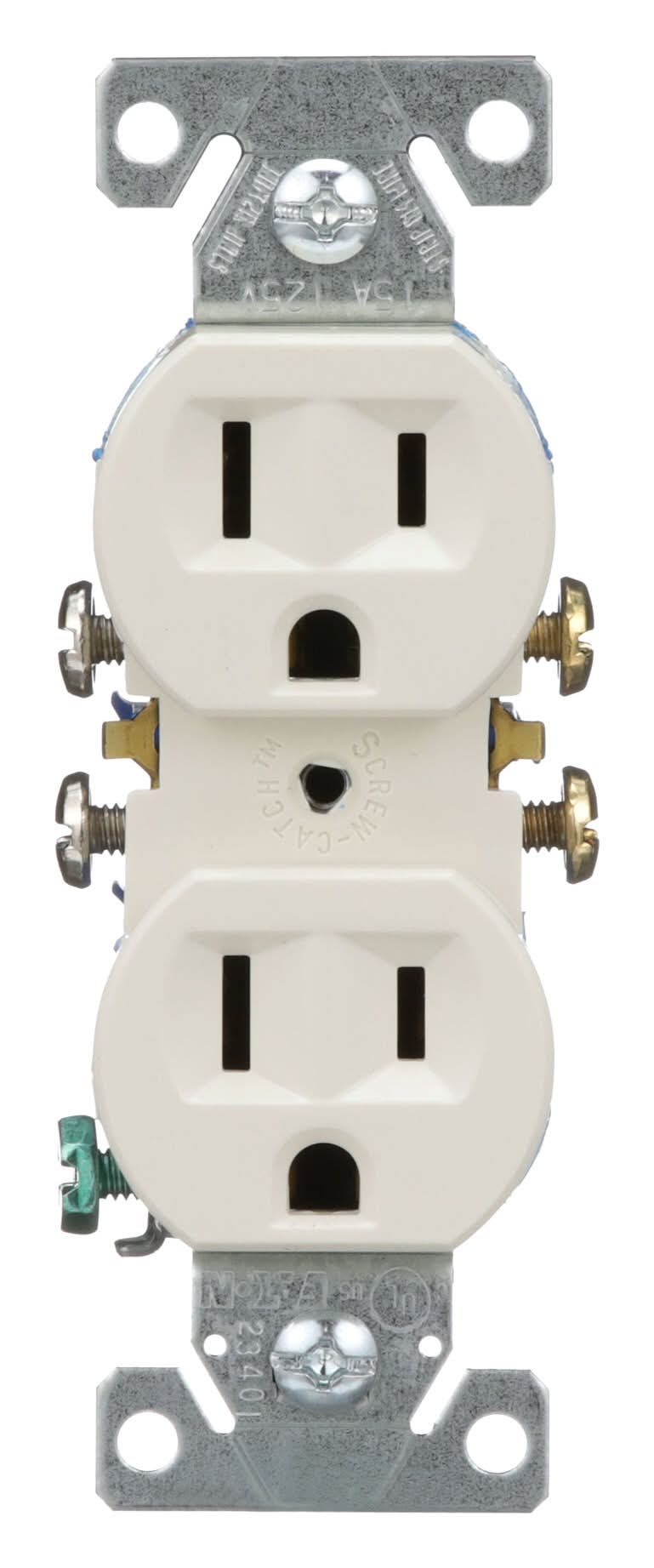 Eaton 15 -Amp 125-volt Residential Duplex Outlet Receptacles , Light almond