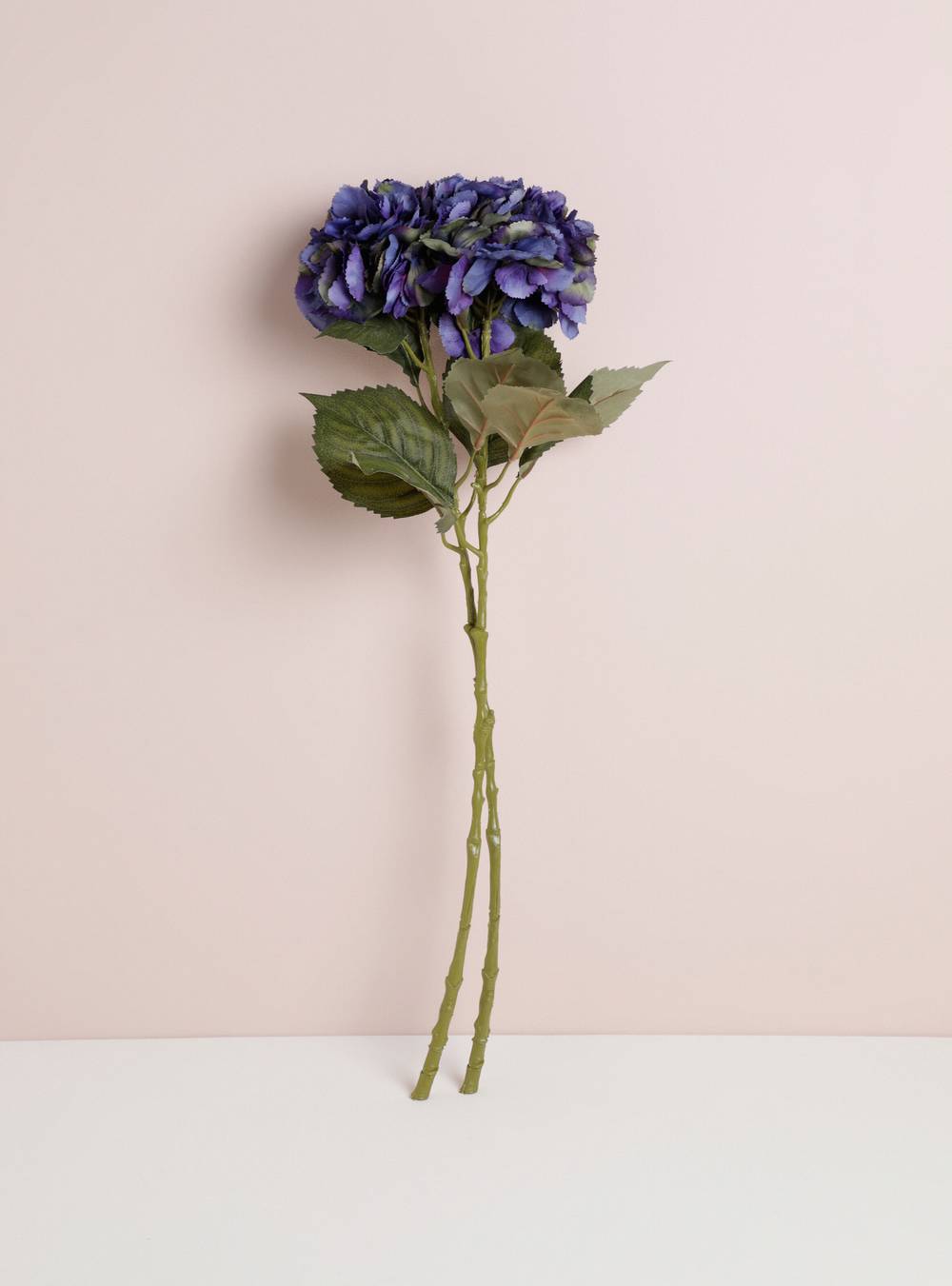 Sarah miller ramo hortensia 2 piezas azules 81 cm