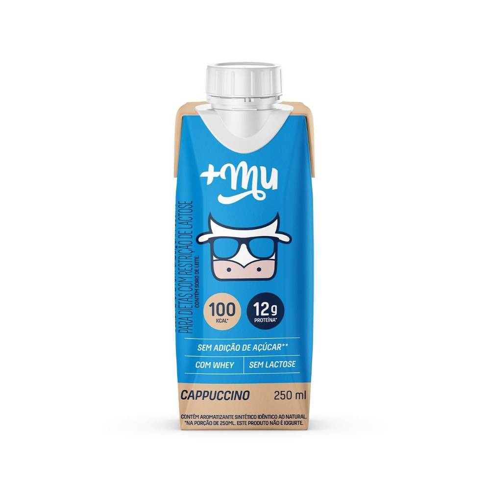 Mais Mu · Bebida láctea uht com whey sabor cappuccinno sem lactose (250 ml)