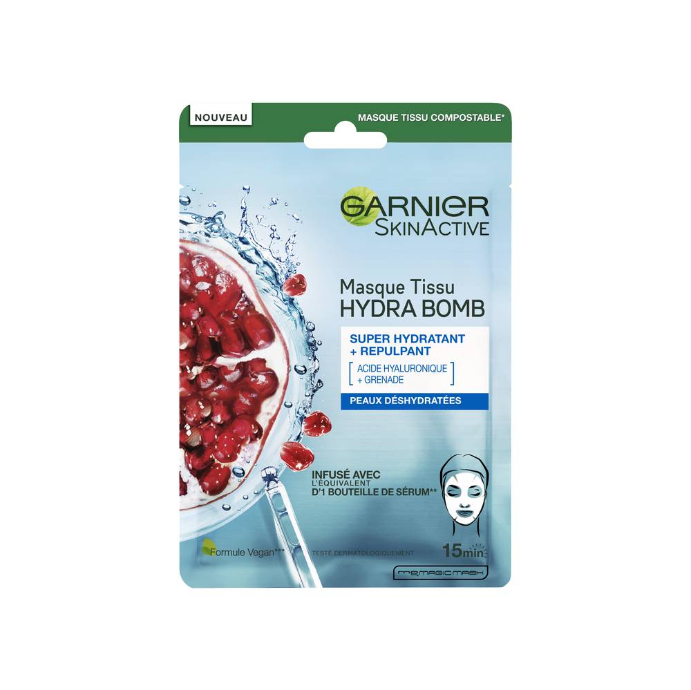 Garnier - Skin active hydra bomb masque tissu grenade (32g)