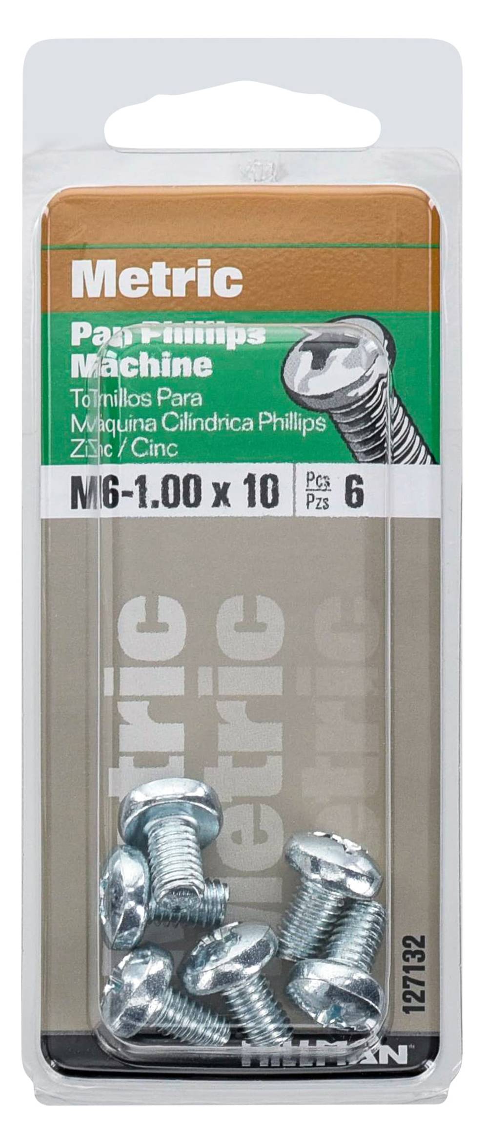 Hillman 6-mm 1 x 10-mm Phillips-Drive Machine Screws (6-Count) | 127132