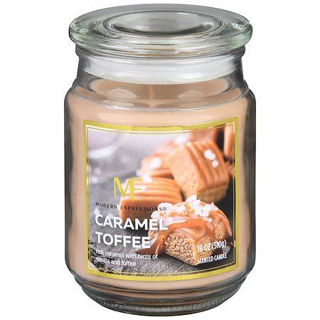 Modern Expressions Scented Candle Caramel Toffee - 18.0 oz