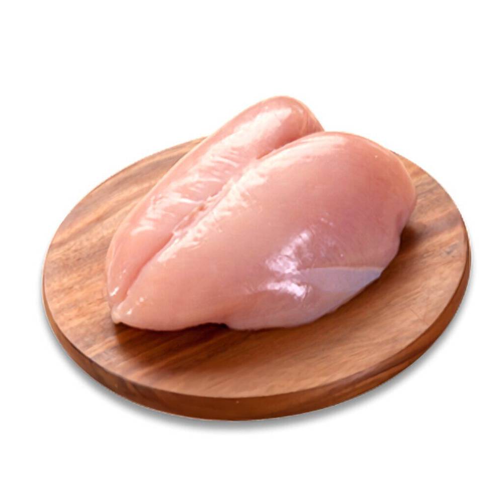 Pechuga de pollo con hueso sin piel (unidad: 500 g aprox)