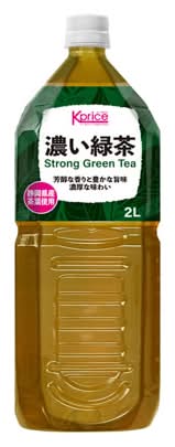 411662:Kprice 濃い緑茶 2Lペット / Kprice Bold Green Tea, 2L