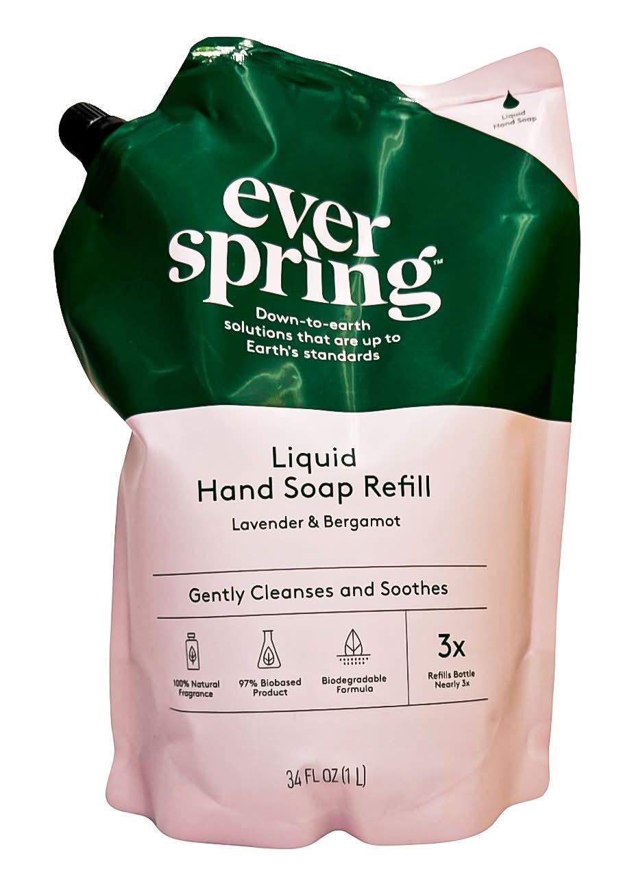 Everspring Liquid Hand Soap Refill, Lavender & Bergamot (34 fl oz)