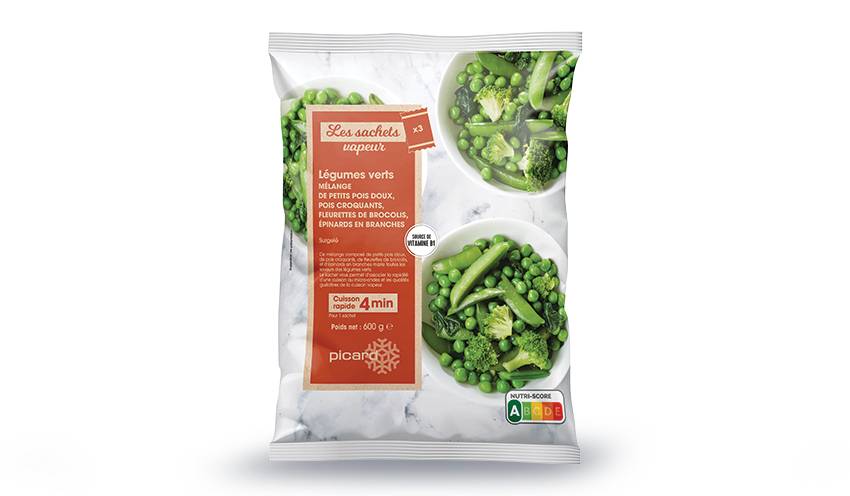 3 sachets vapeur légumes verts