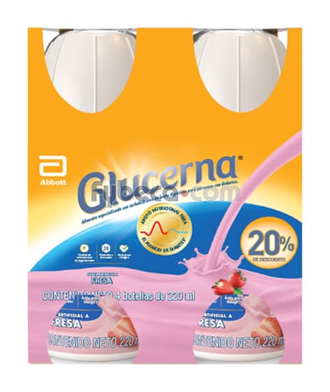 Glucerna Liquido Pack X 4 Fresa