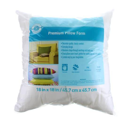 Loops & Threads Premium Pillow Form, White