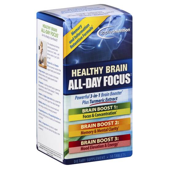 Applied Nutrition Healthy Brain All-Day Focus Tablets (50 ct)