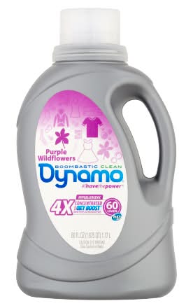 Dynamo Boombastic Clean Laundry Detergent, Purple Wildflowers (60 fl oz)
