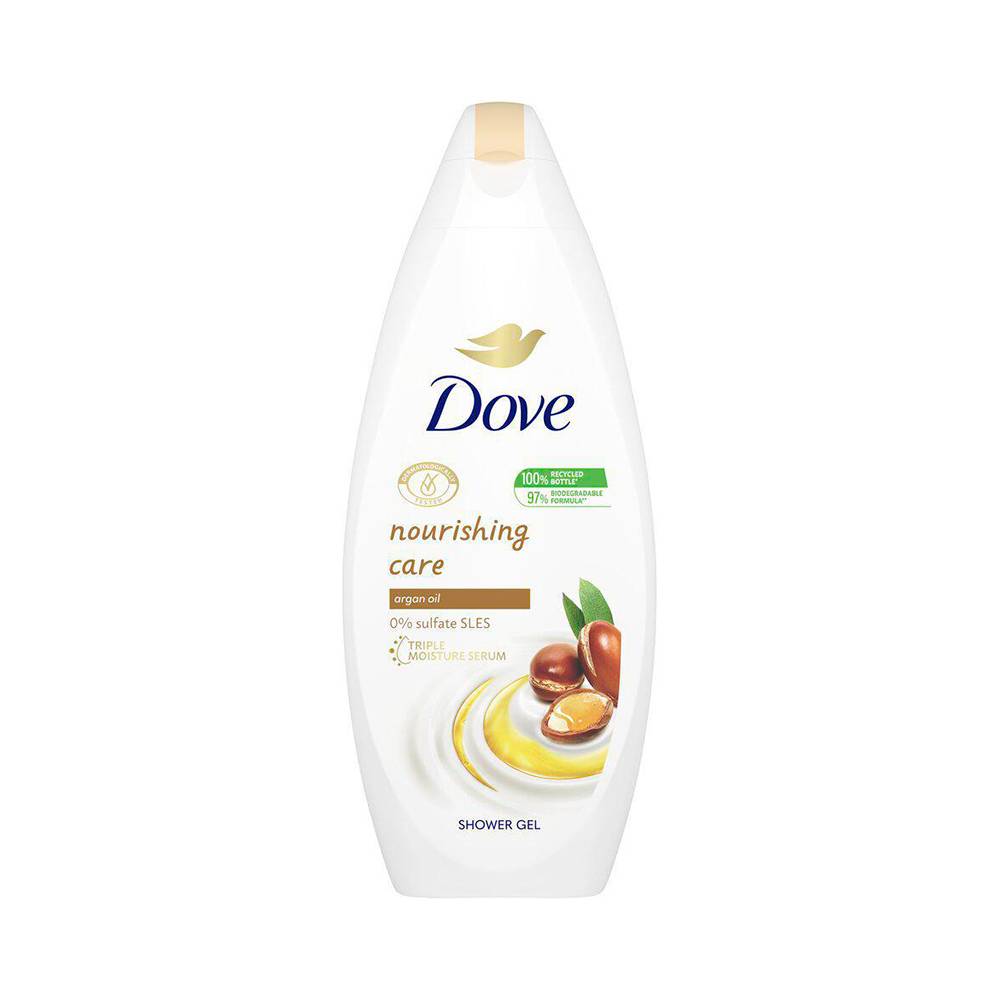 Dove jabón líquido corporal care & oil (botella 250 ml)