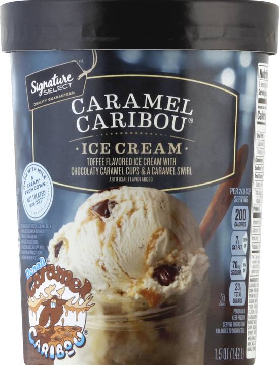Signature Select Caramel Caribou Flavored Ice Cream (1.5 qt)