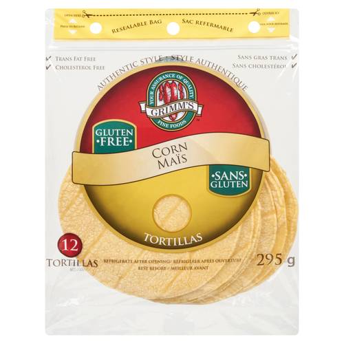 Grimm's Fine Foods Corn Tortilla Wrap 295 g