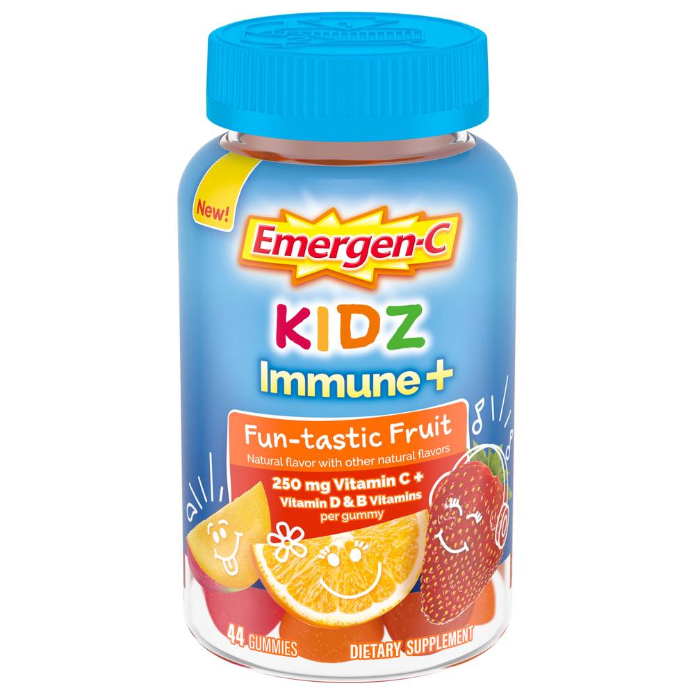 Emergen-C Kidz Immune + Fun-Tastic Fruit Dietary Supplements (44 ct)