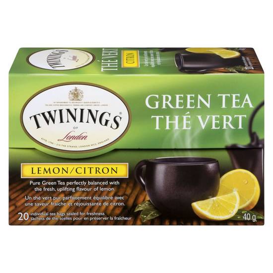 Twinings Green Tea With Lemon Tea Bags (20 ea), Delivery Near You