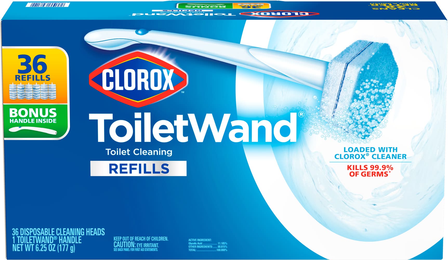 Clorox Toiletwand Disposable Cleaning Head Refills (6.25 oz, 37 ct)