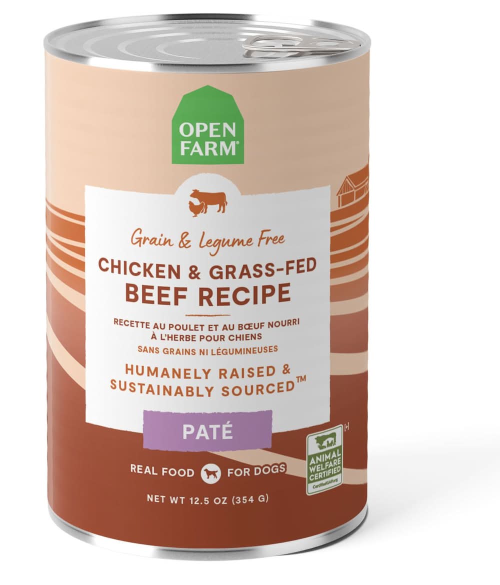 Open Farm Chicken & Grass-Fed Beef Pate Recipe Dog Food, 12.5 oz