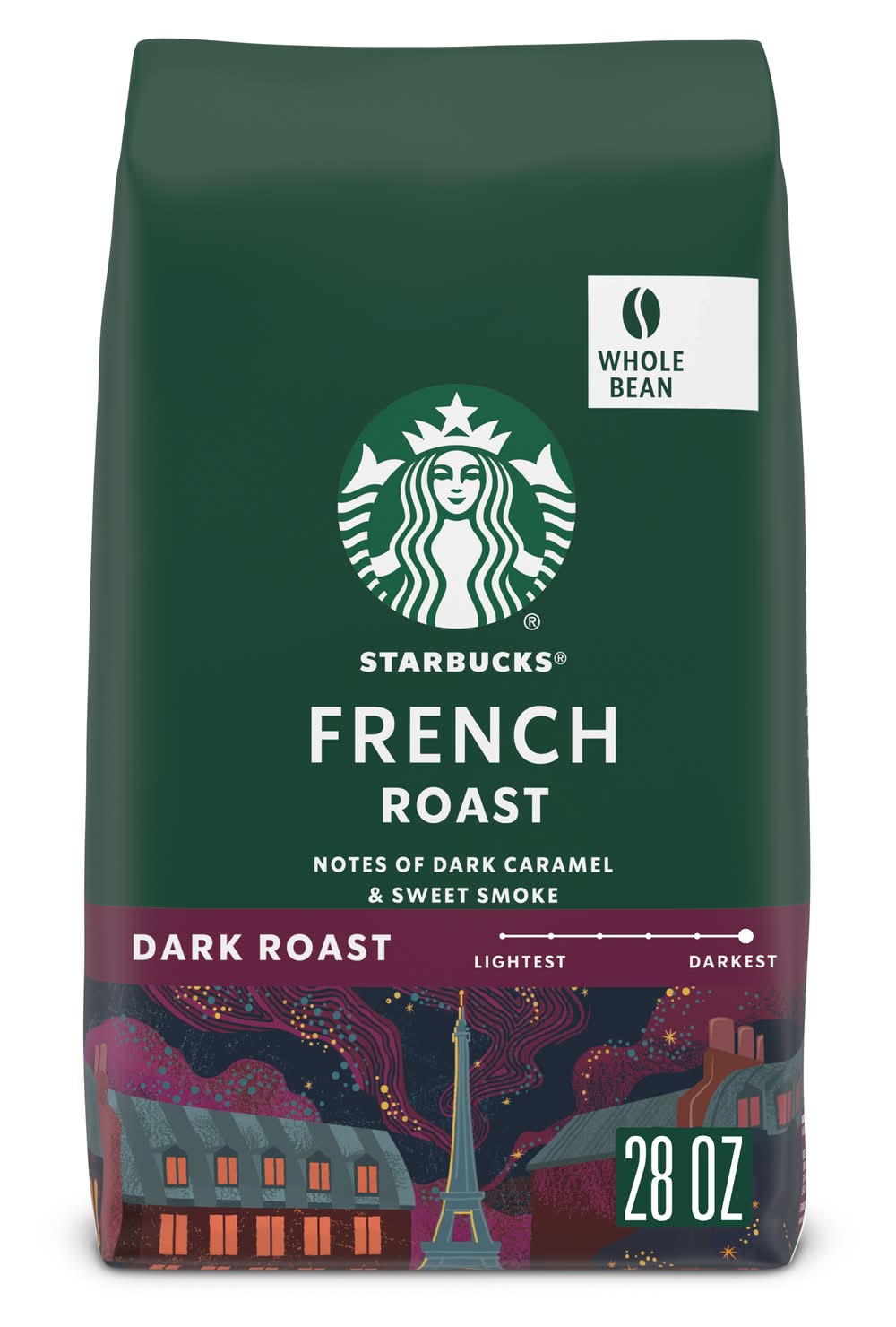 Starbucks 100% Arabica Whole Bean French Dark Roast Coffee (1.75 lbs)