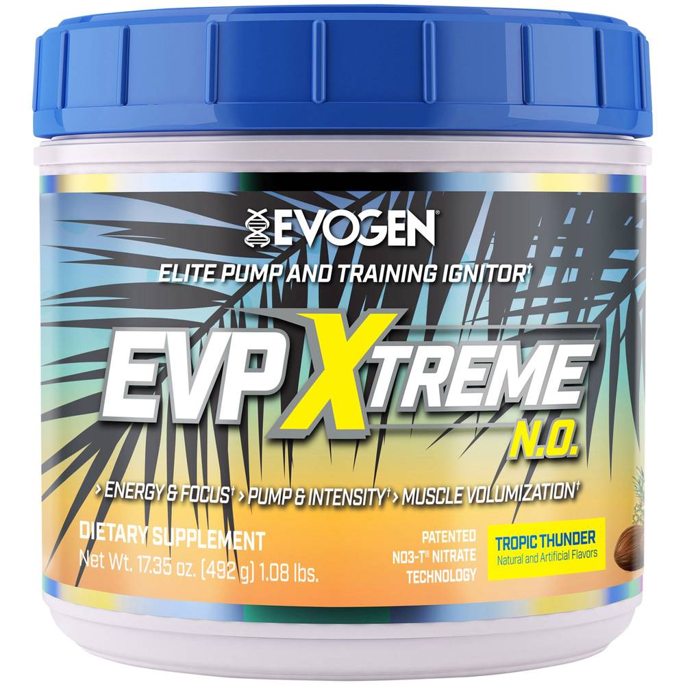 Evogen Nutrition Xtreme Elite Pump and Training Ignitor, Tropic Thunder (17.35 fl oz)