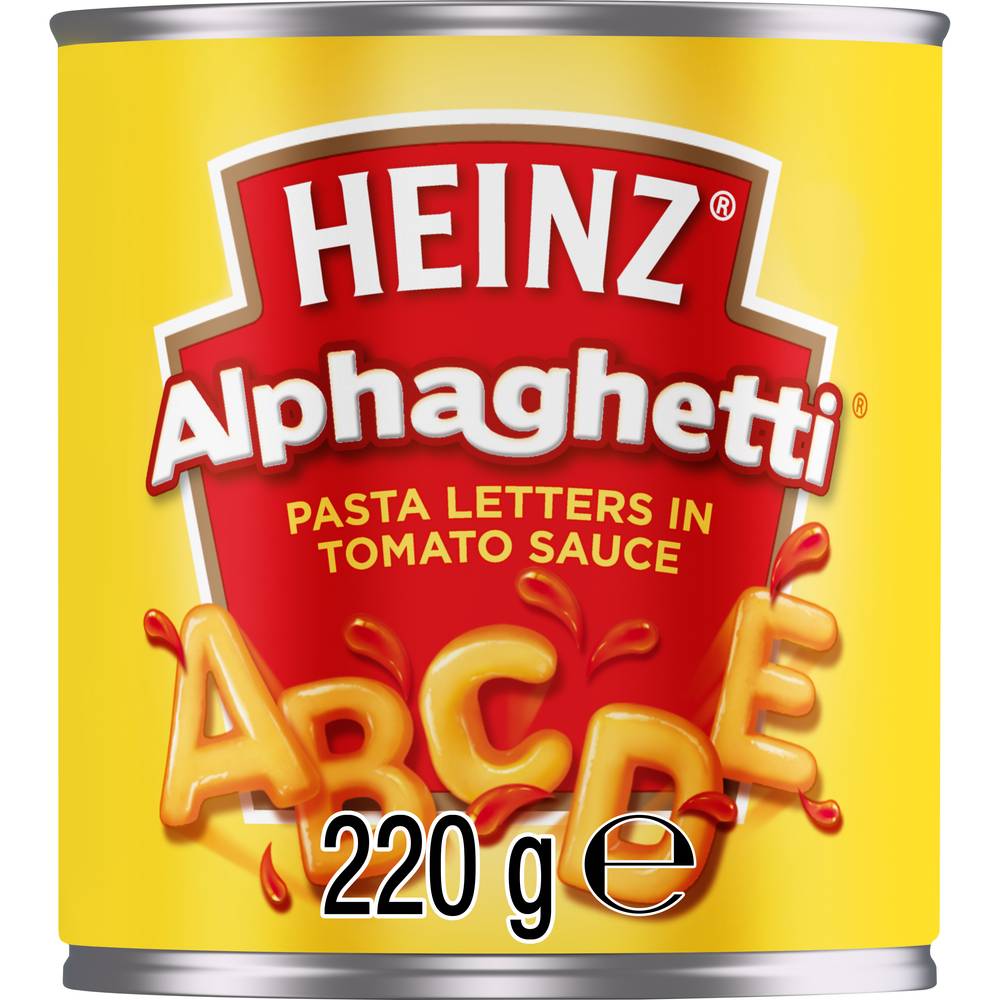 Heinz Alphaghetti Pasta Letters in Tomato Sauce (220g)