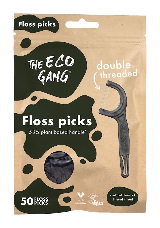 Eco Gang Charcoal Floss Picks (50 ct)
